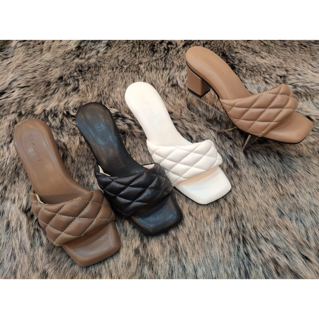 VINICCI - TIA HEELS WANITA 5cm SLOP HEELS