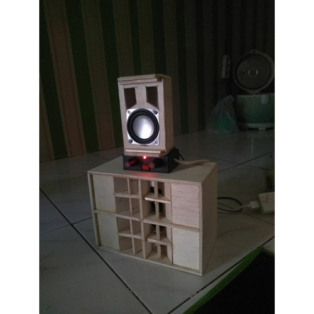 miniatur 4 in //lengkap amplifier siap bunyi/miniature sound