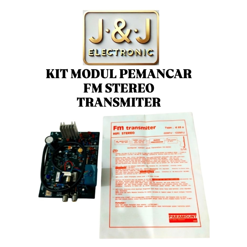 KIT MODUL PEMANCAR FM STEREO TRANSMITER