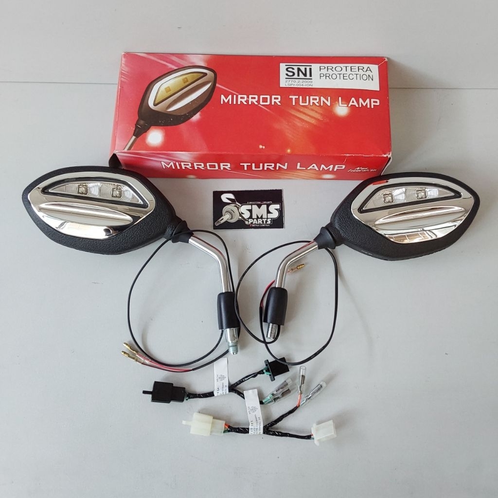 Spion LED Spion Lampu Riting Sein Kanan Kiri Plus Socket Genio Beat Deluxe Original Honda