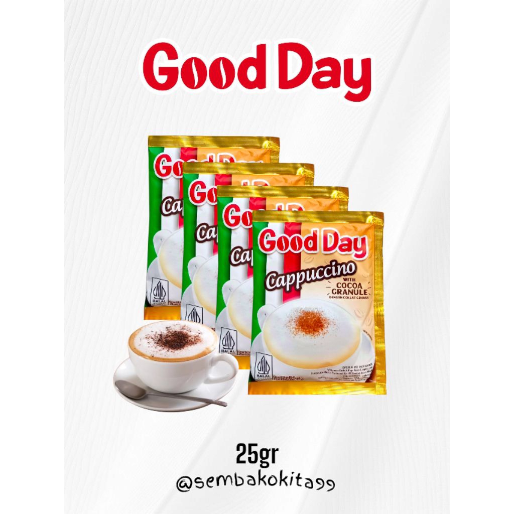 

Good Day Cappucino 10sachet x 25gr