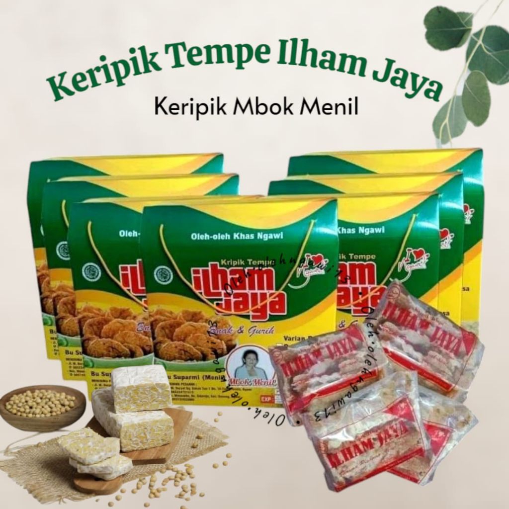 

keripik tempe ilham jaya BOX BESAR ISI 10 mbok menil, keripik tempe, oleh "" ngawi
