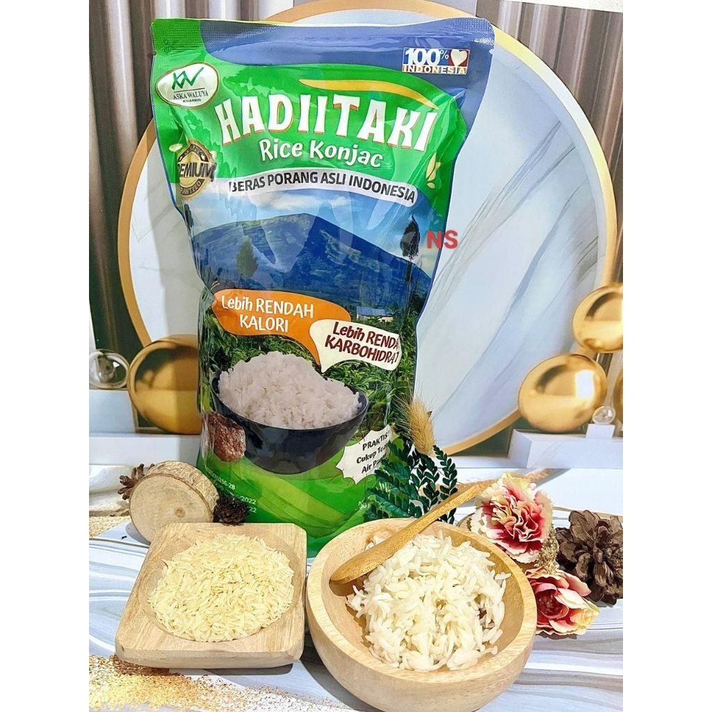 

Beras PORANG HADIITAKI rendah Gula rendah karbohidrat dieet sehat