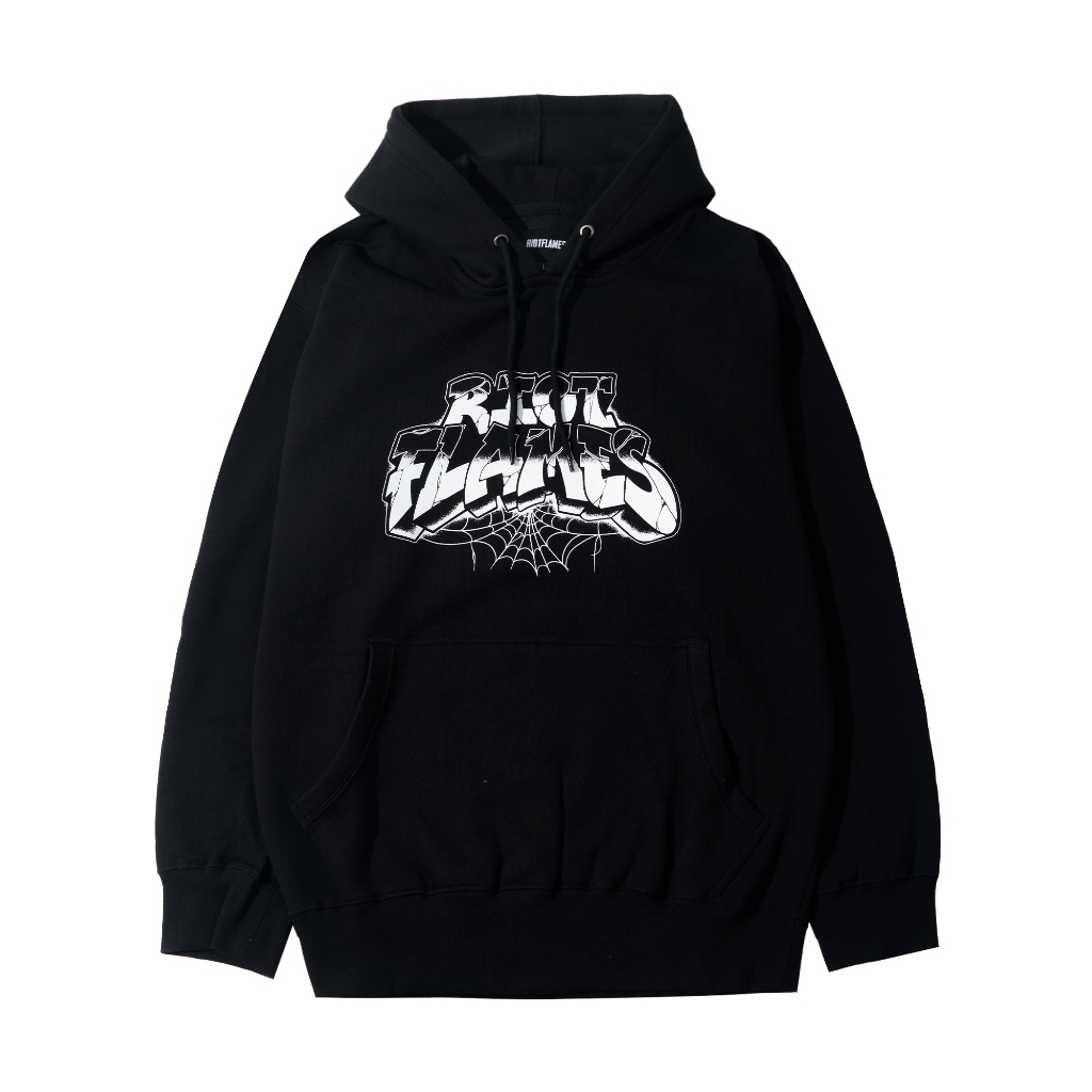 RIOT FLAMES Hoodie - JR 37 - Black
