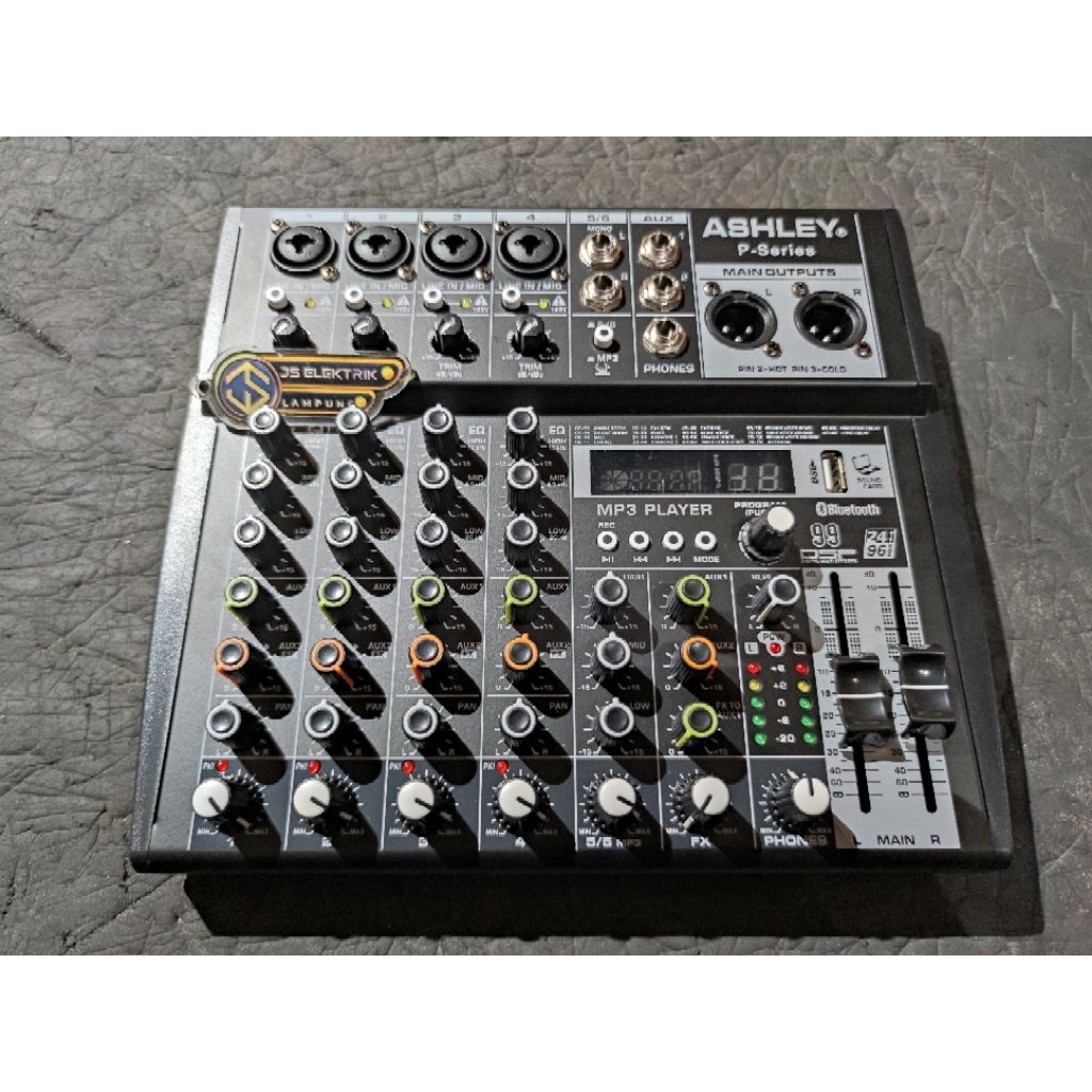 Mixer Ashley P series / mixer Ashley 6 channel murni 4 channel