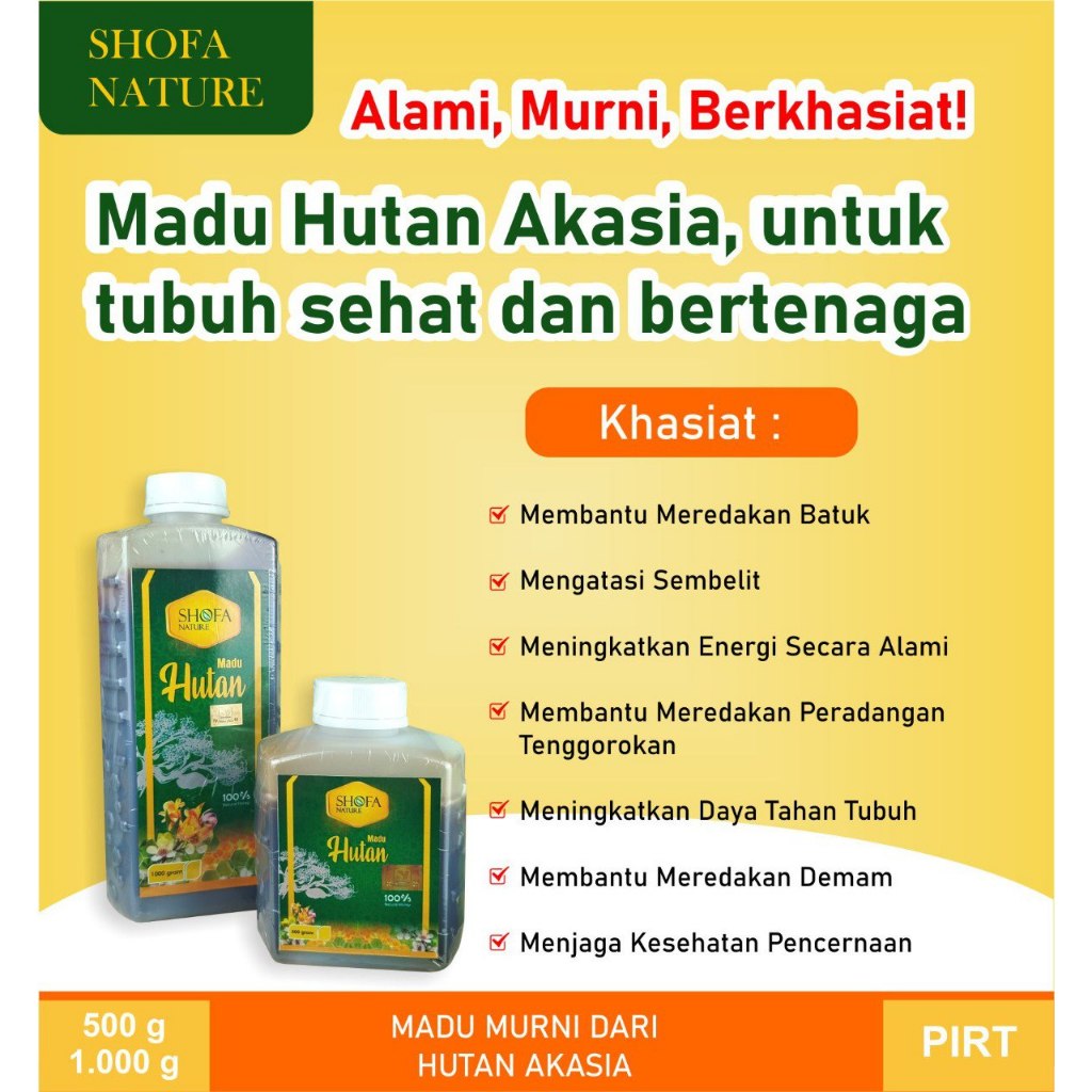 

Madu Hutan shofa 1 kg Madu alami murni kesehatan alami