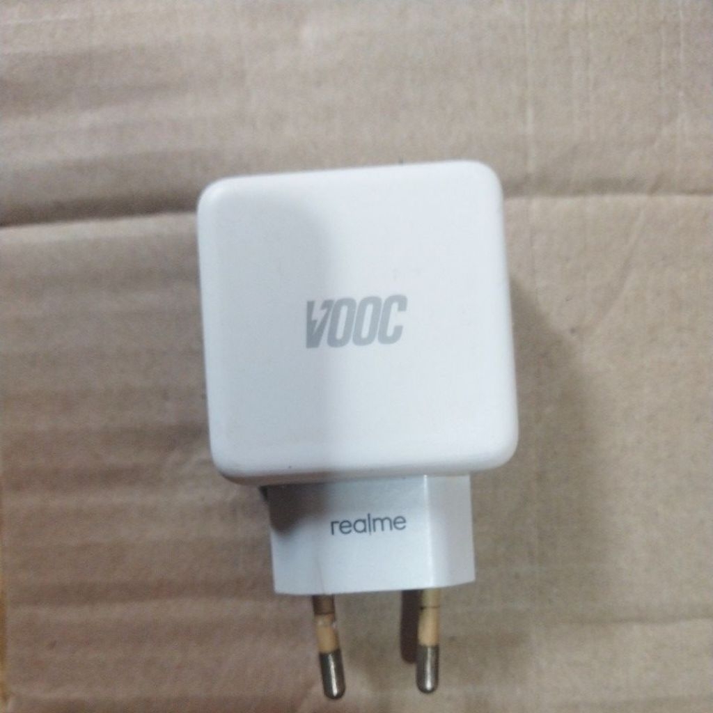 kepala charger realme vooc 4a original second tanpa kabel