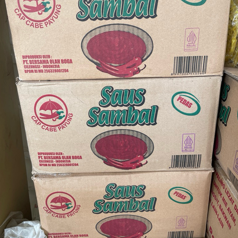 

Saus Sambal Cap Cabe Payung Pedas 600ml (1 Karton)