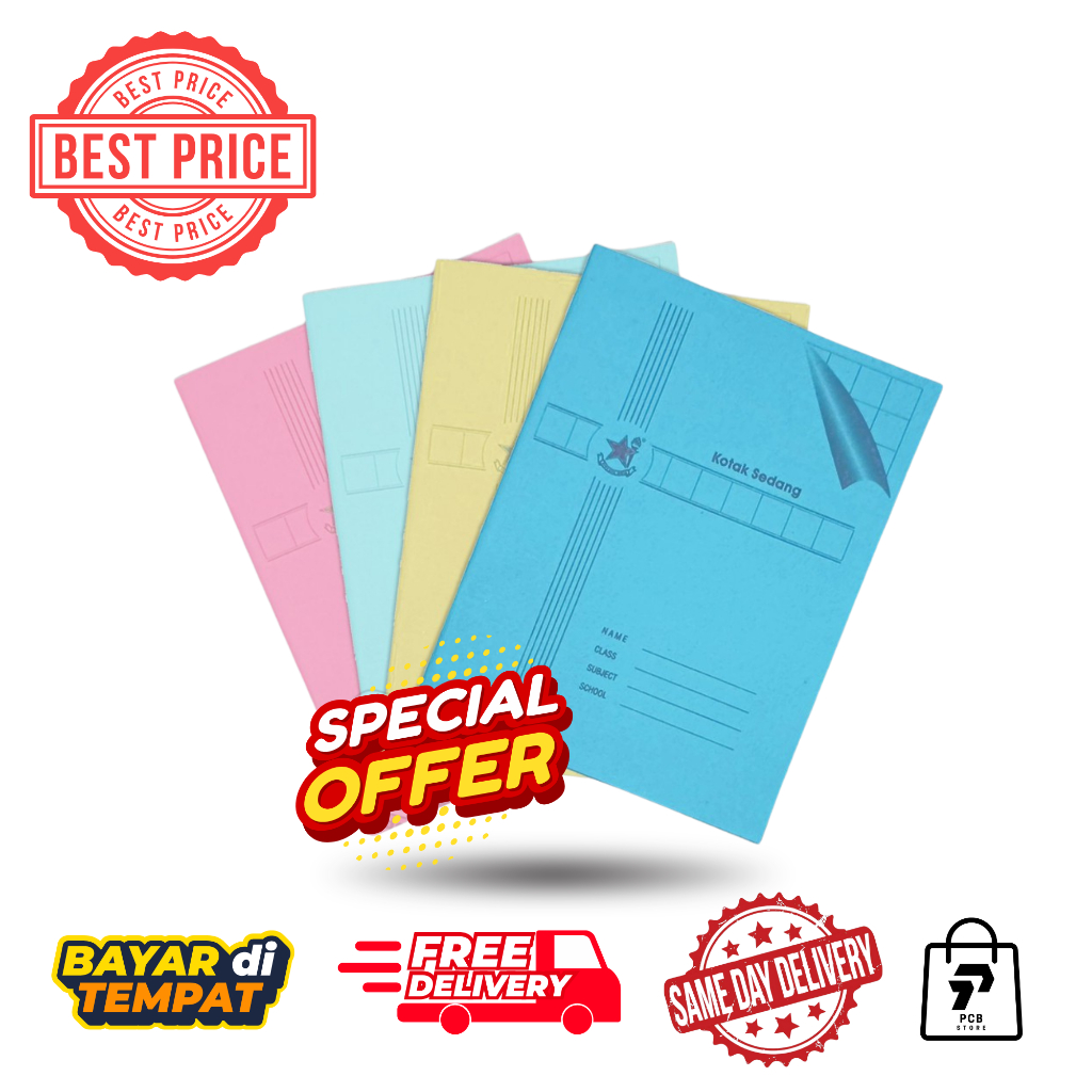 

Buku Kotak Sedang 38 Lembar Bintang Obor – Kecil/Sedang/Besar | Mandarin 60 gsm
