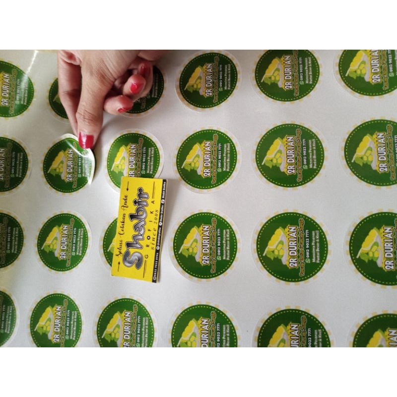 

STIKER LABEL PRODUK A3+ (Proses Cepat)