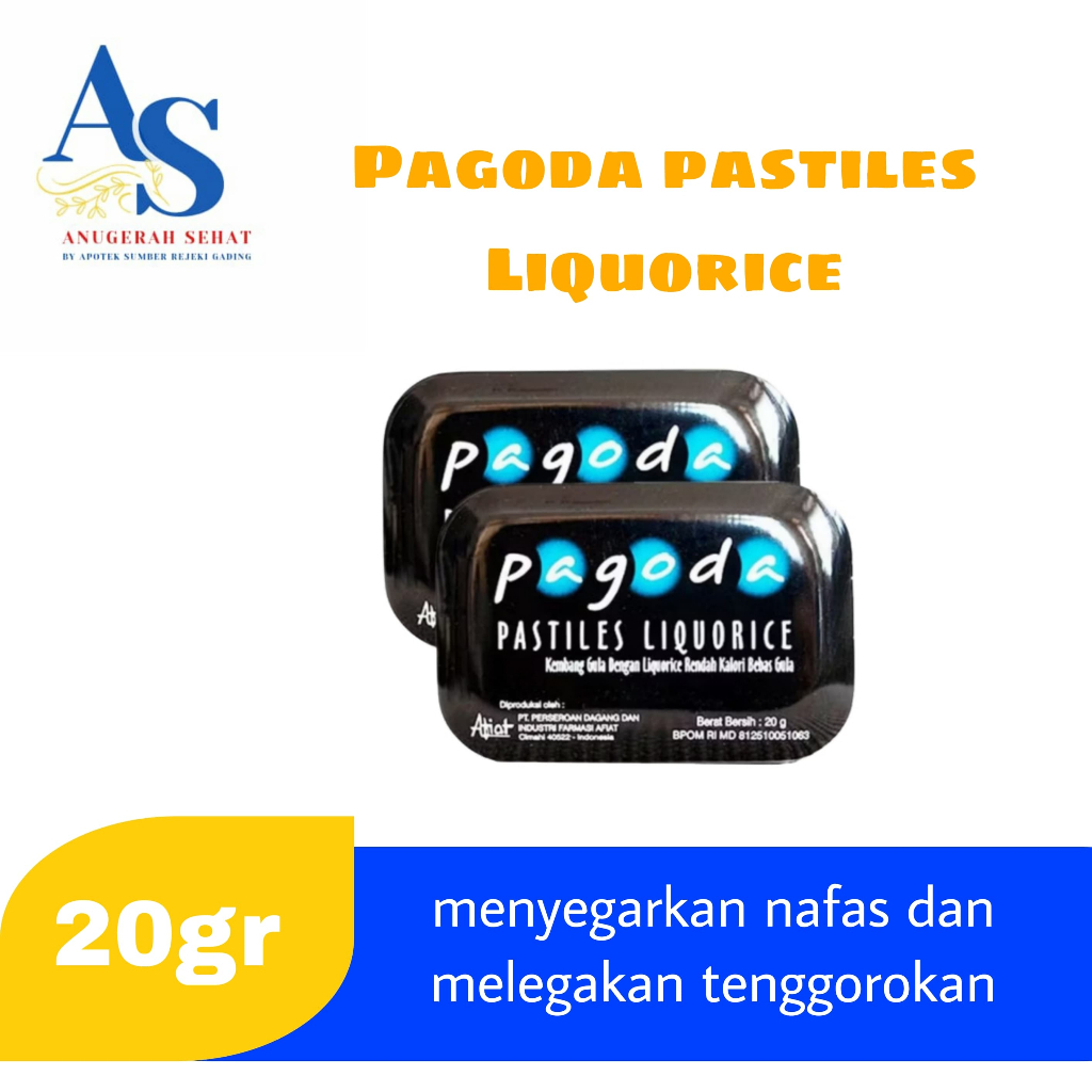 

Pagoda Pastiles Rasa Liquorice 20gr - Permen Pelega Tenggorokan