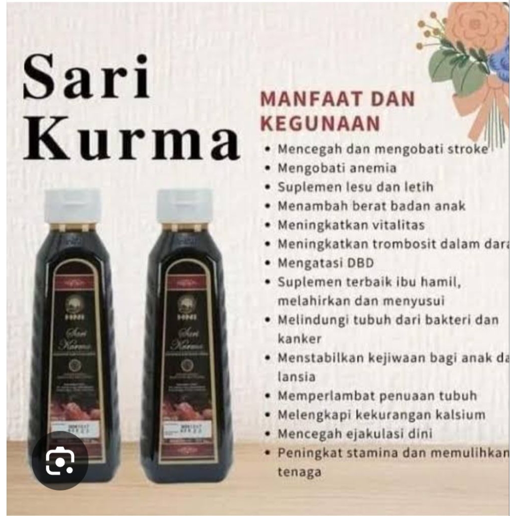 

Sari kurma|asli kurma|hni|hpai|bpom|100%asli