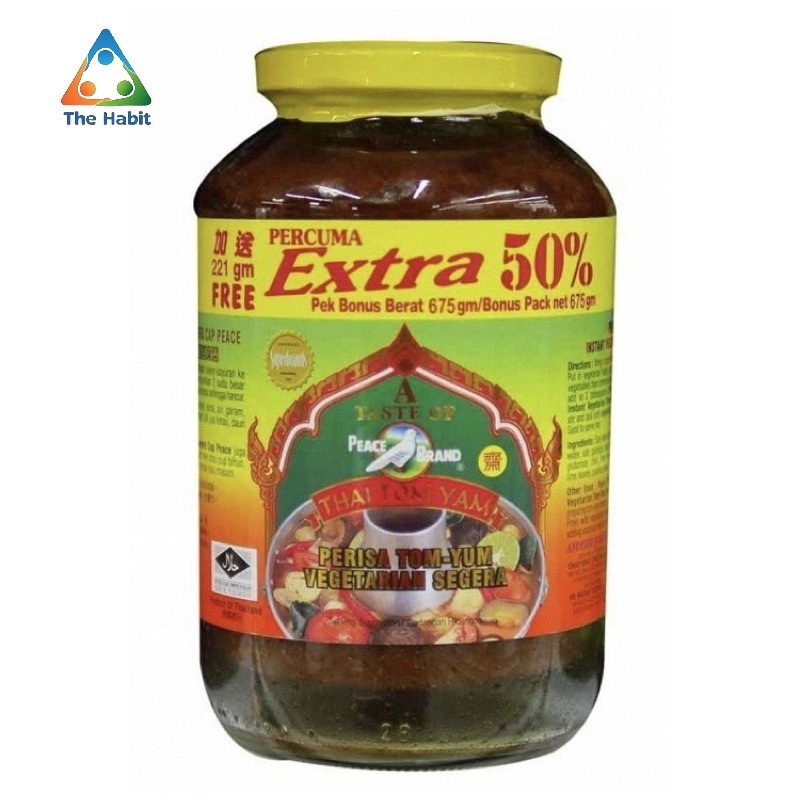 

(The Habit) Merpati Tomyam Vegetarian 454gr / Tomyam / Peace / Brand / Merpati / 454gr / Vegan / Vegetarian / vege / tomyum / tom / yum / yam