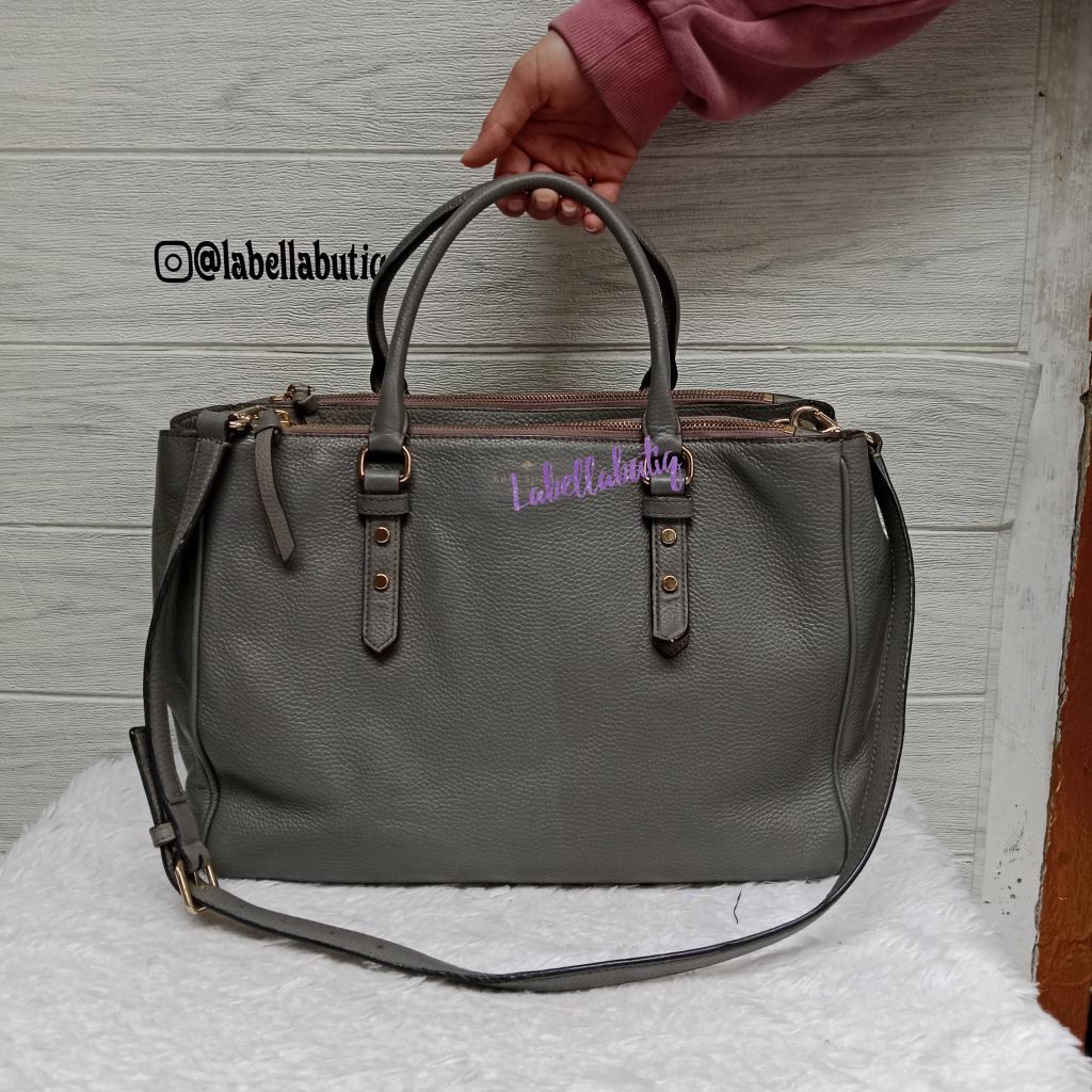 Tas Wanita Kulit Abu PL