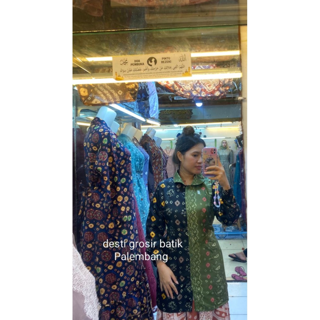 Tunik jumputan dolby