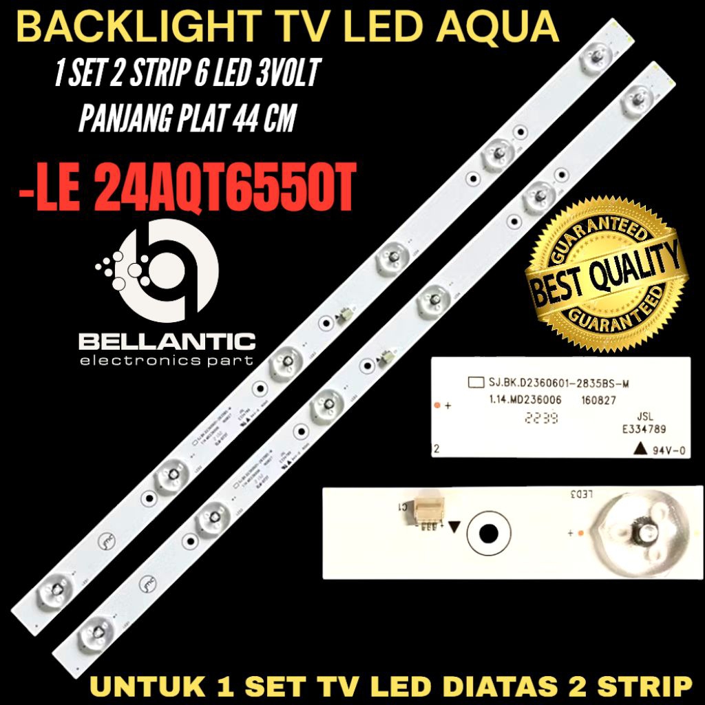 BACKLIGHT TV LED AQUA 24 INCH LE 24AQT6550T BACKLIGHT TV LED AQUA