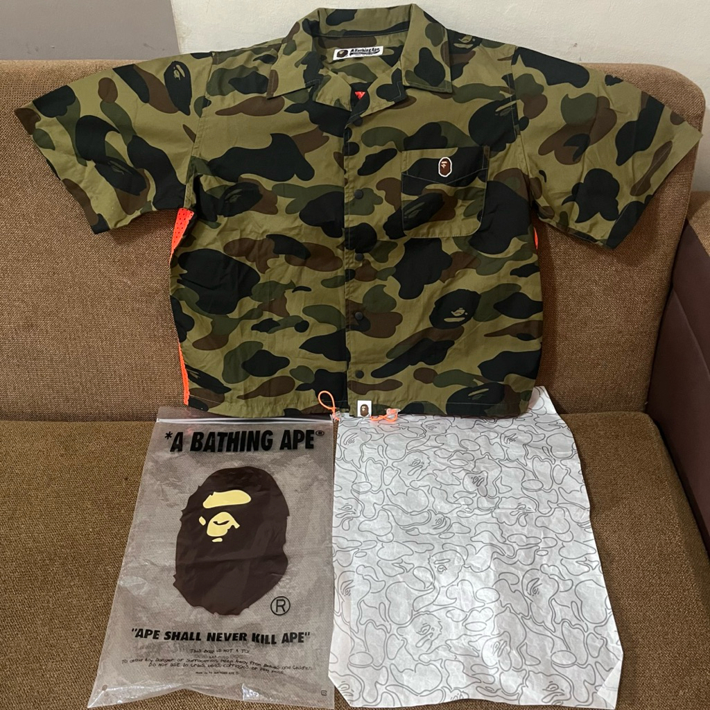 kemeja bape by bathing ape
