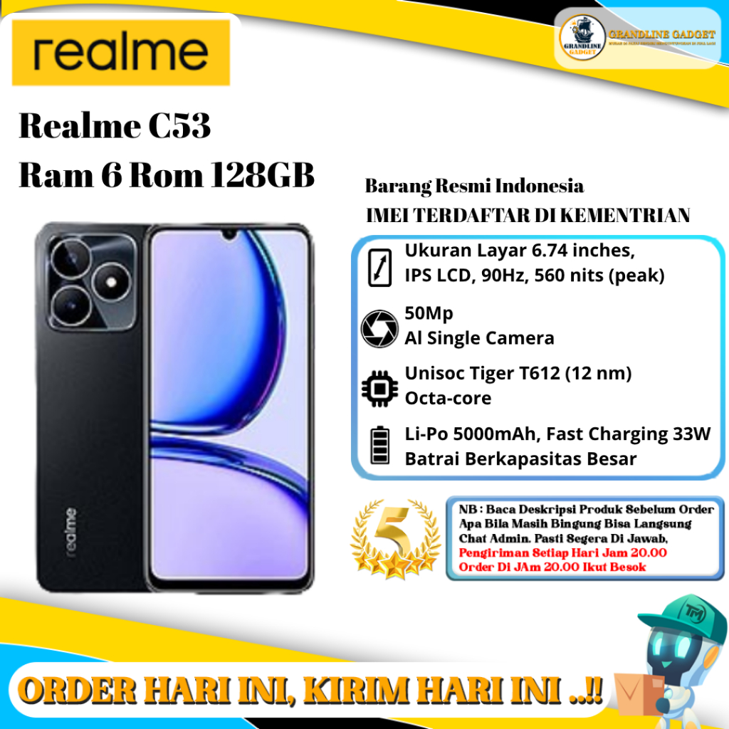 Realme C53 Ram 6/128GB | Ram 8/256GB