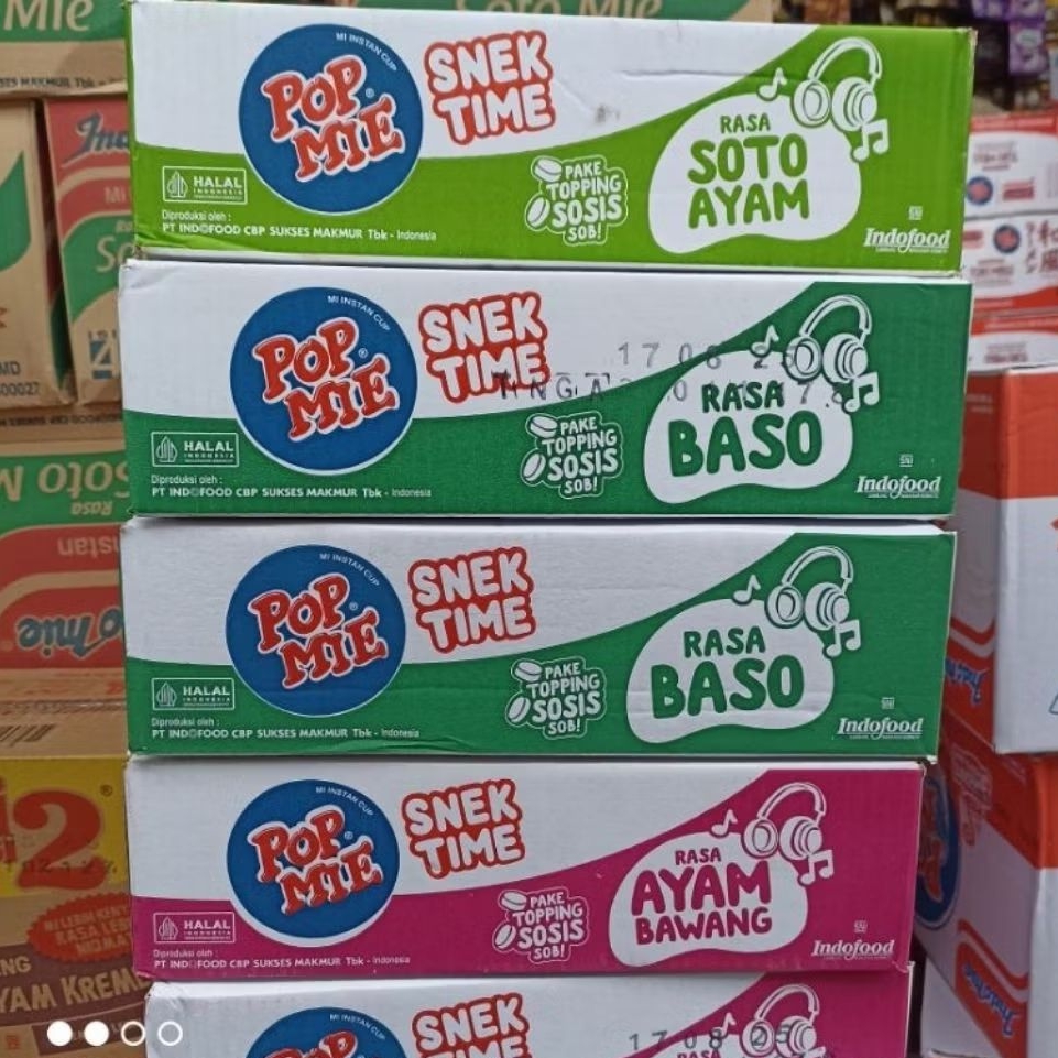 

Pop Mie mini SNEK TIME isi 12 psc varian mix