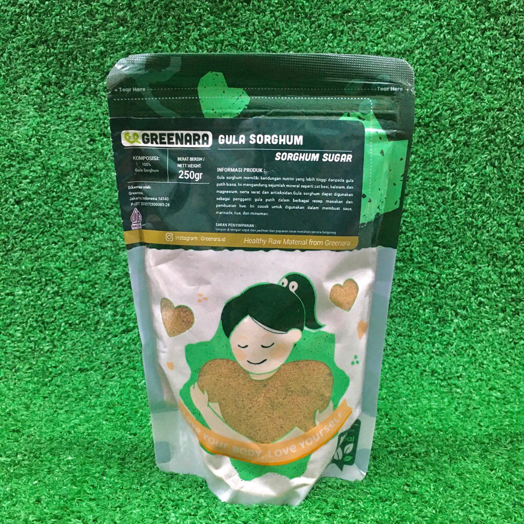 

Greenara Gula Sorghum Sorghum Sugar 250gr Lokal HALAL