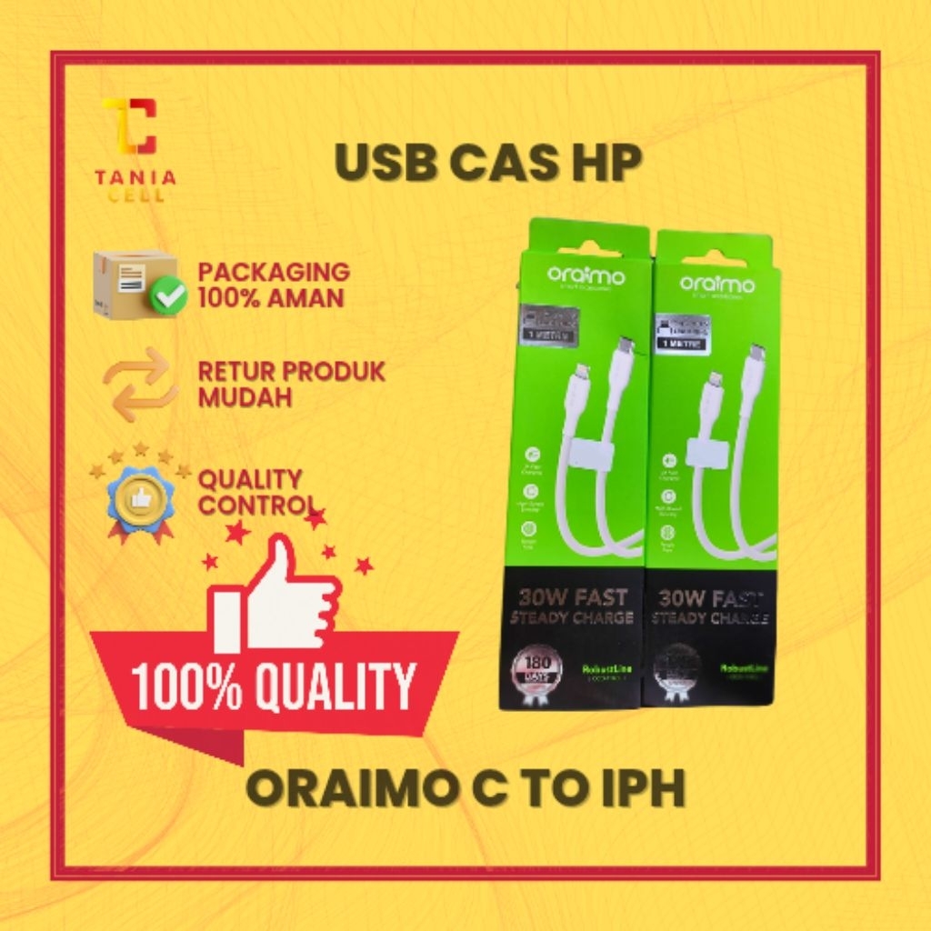 KABEL CHARGER ORAIMO C TO IPHONE