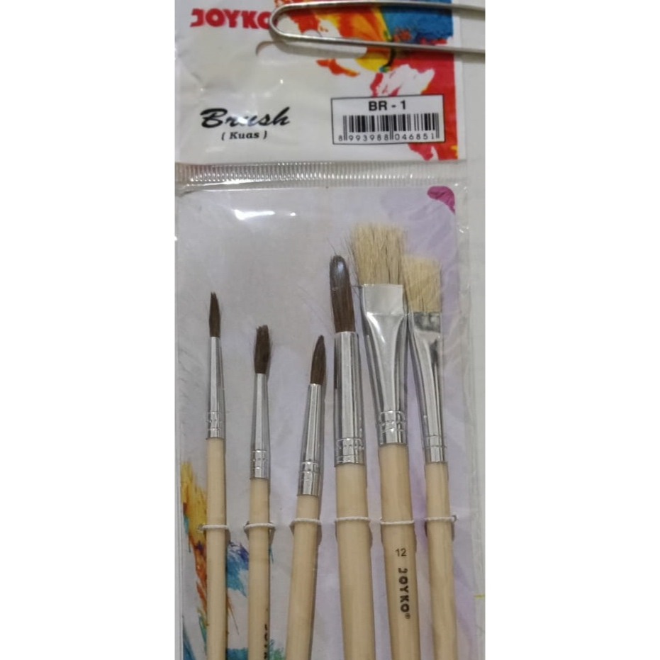 

Kuas lukis Joyco BR-1 (satu set isi 6 buah)