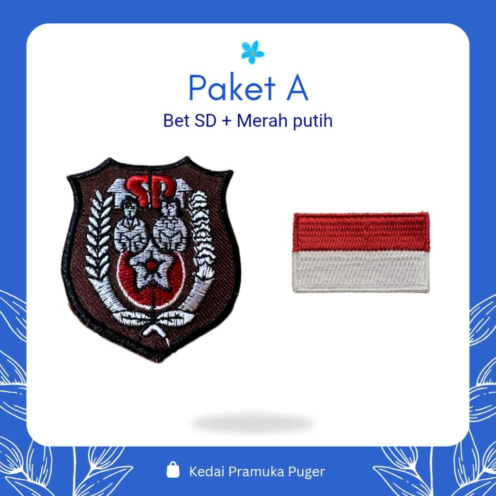 Bet SD + bet merah putih bundling promo 1 set