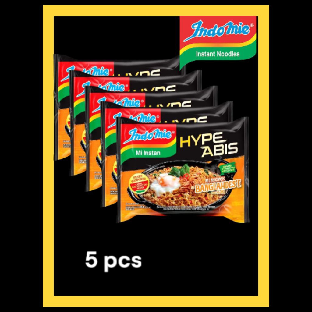 

Paket Indomie HypeAbis mi Nyemek Bangladesh 5 pcs