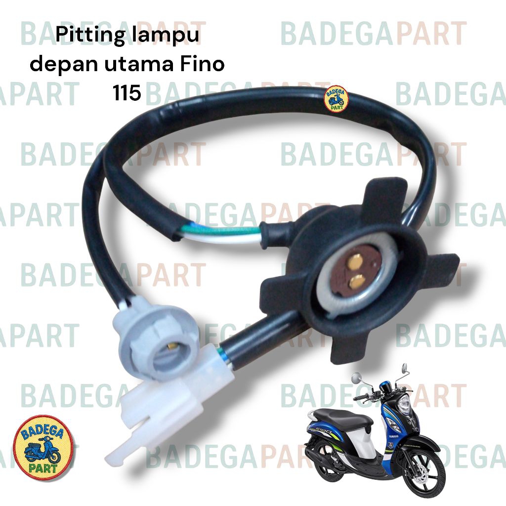 pitting kabel socket lampu depan utama set senja Yamaha Fino 115 (lampu depan utama set senja only) 