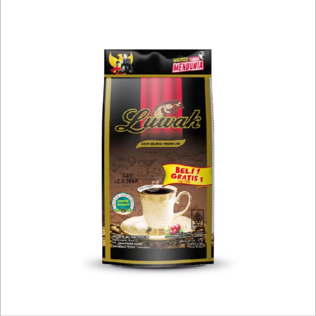 

Luwak Kopi Bubuk Murni 50+50G
