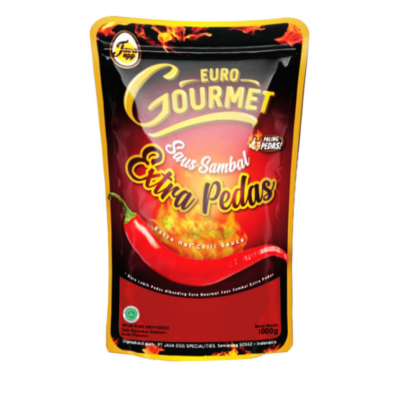 

Euro Gourmet Extra Pedas 1kg Saus Sambal / Gourmet