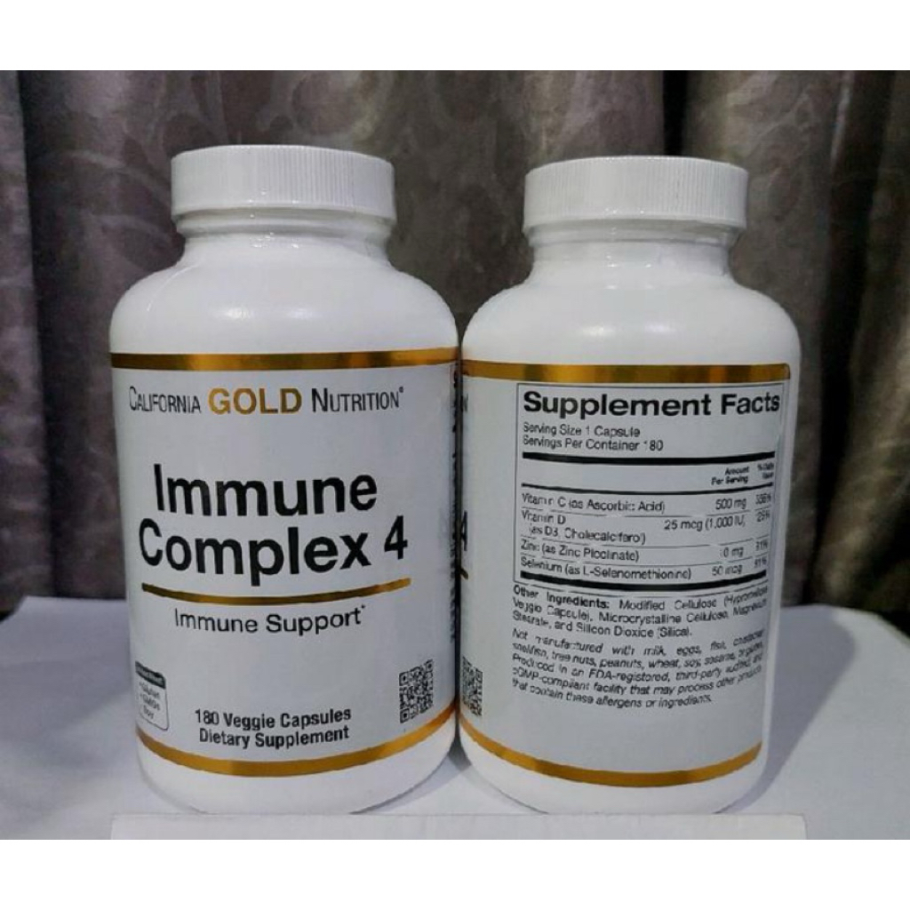 CALIFORNIA GOLD NUTRITION Immune 4 Isi 180 Capsules