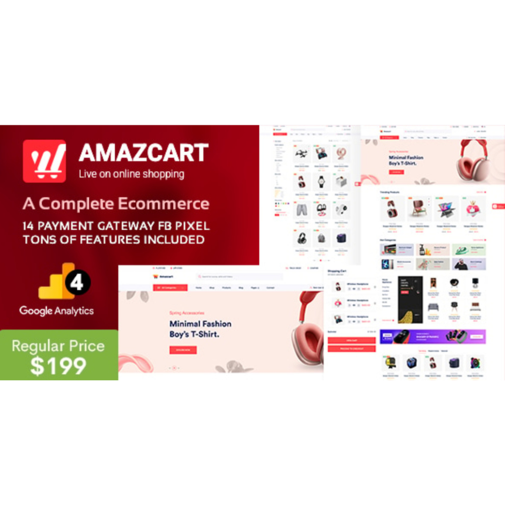 LARAVEL ECOMMERCE TERBAIK 2025 AMAZCART - Laravel Ecommerce System CMS Multi-Vendor