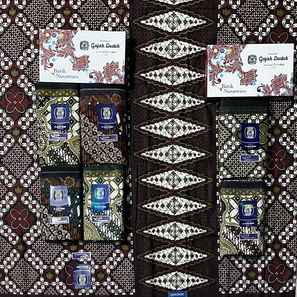 Sarung Gajah Duduk Batik Nusantara Grosir 10 Pcs Original