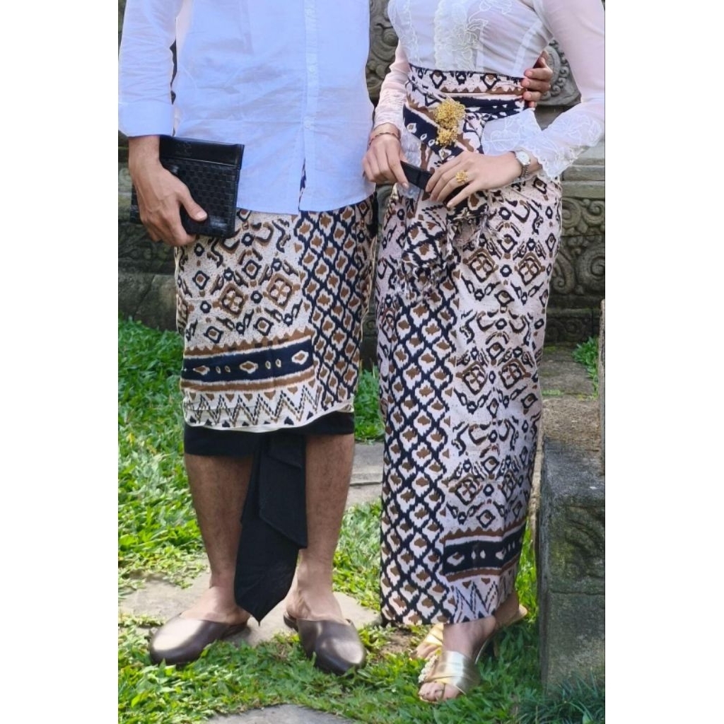 01 couple indigo. pakaian adat bali. busana adat bali