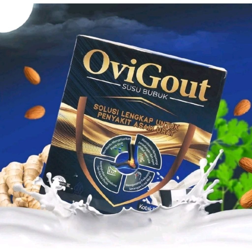 

OVIGOUT MILK SUSU ASLI ORIGINAL OBAT ASAM URAT NYERI SENDI KOLESTROL