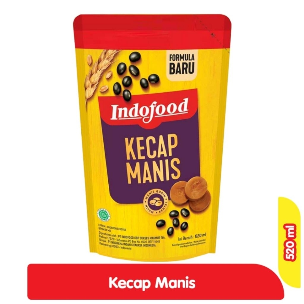 

Indofood kecap manis isi ulang 520ml