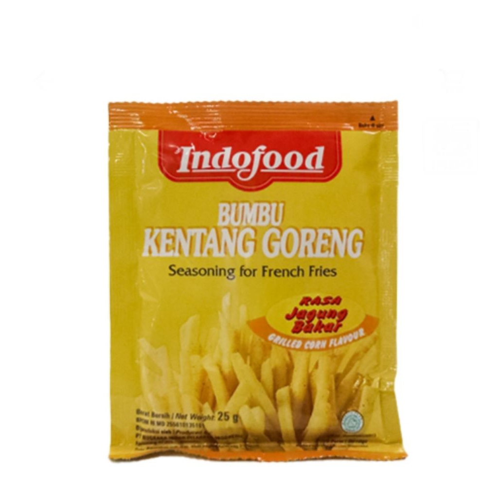 

Indofood bumbu kentang goreng jagung bakar 25 gram
