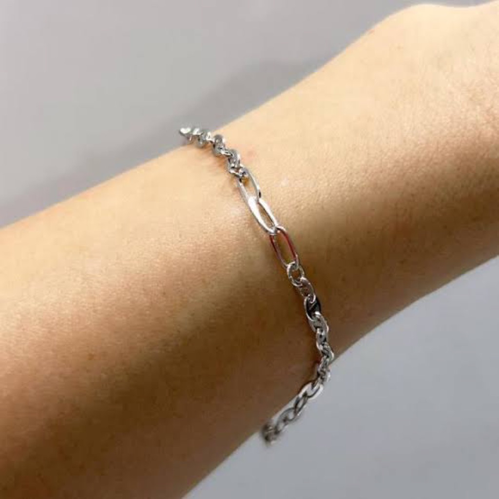 Gelang emas putih 18k