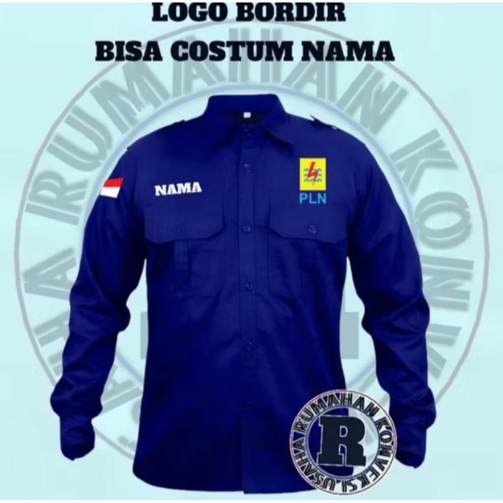 kemeja kerja pln/kemeja pdl pln/kemeja pdh pln/baju pln/kemeja kerja pln