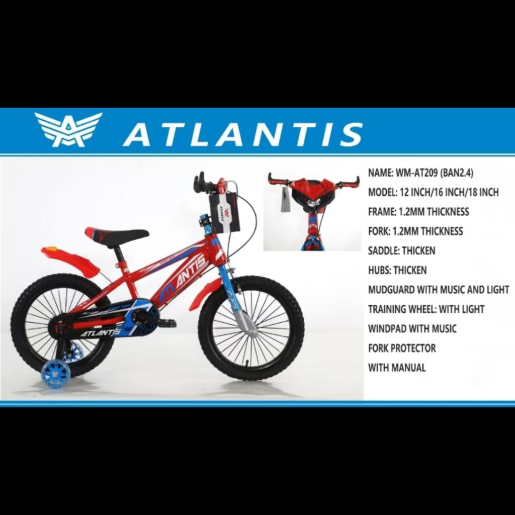 SEPEDA ANAK BMX 16 INCH ATLANTIS 209