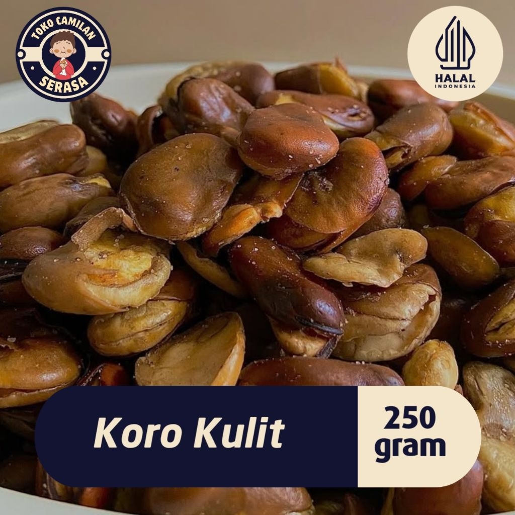 

Kacang Koro Kulit Jaipong Gurih Asin Kiloan Kemasan 250 Gram