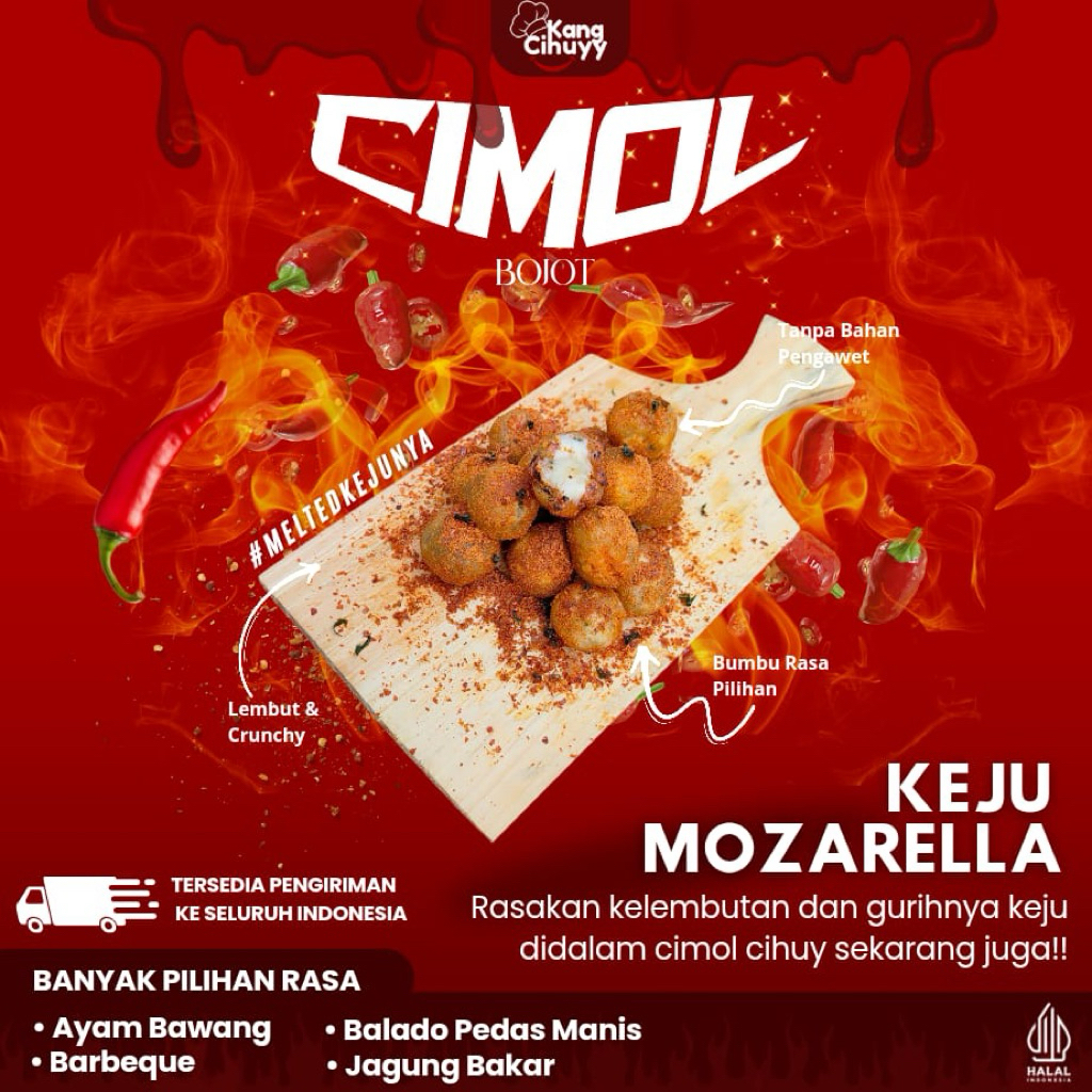 

Cimol Bojot Mozza Kang Cihuyy Rasa Balado Pedas Manis