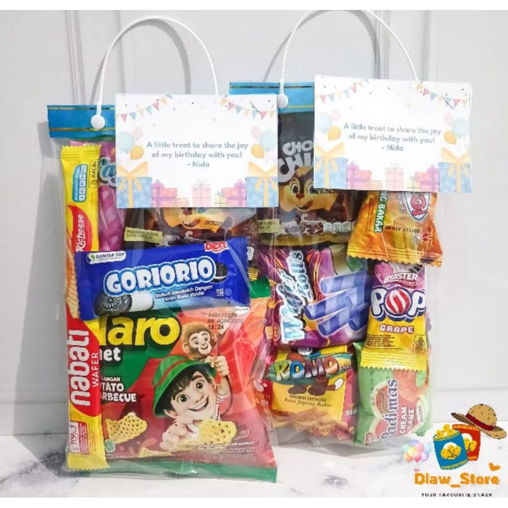 

Gift snack ultah/pacar/tedhak sinten/hari raya murah meriah