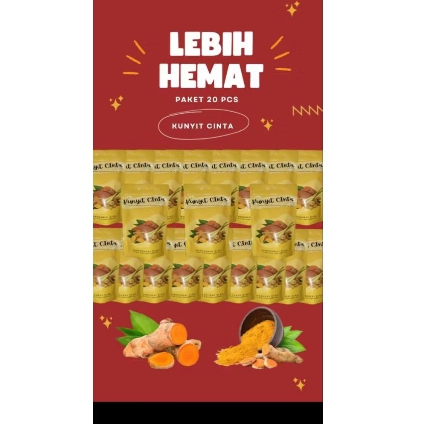 

PAKET USAHA / 20 PCS KUNYIT CINTA BANYAK UNTUNG