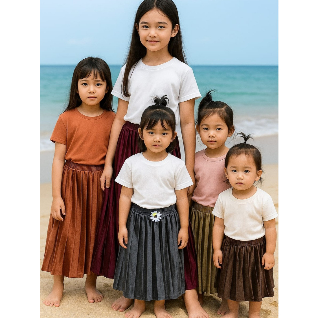 Rok Bludru Anak Umur 2-12 THN Rok plisket bludru anak | rok anak | rok mewah