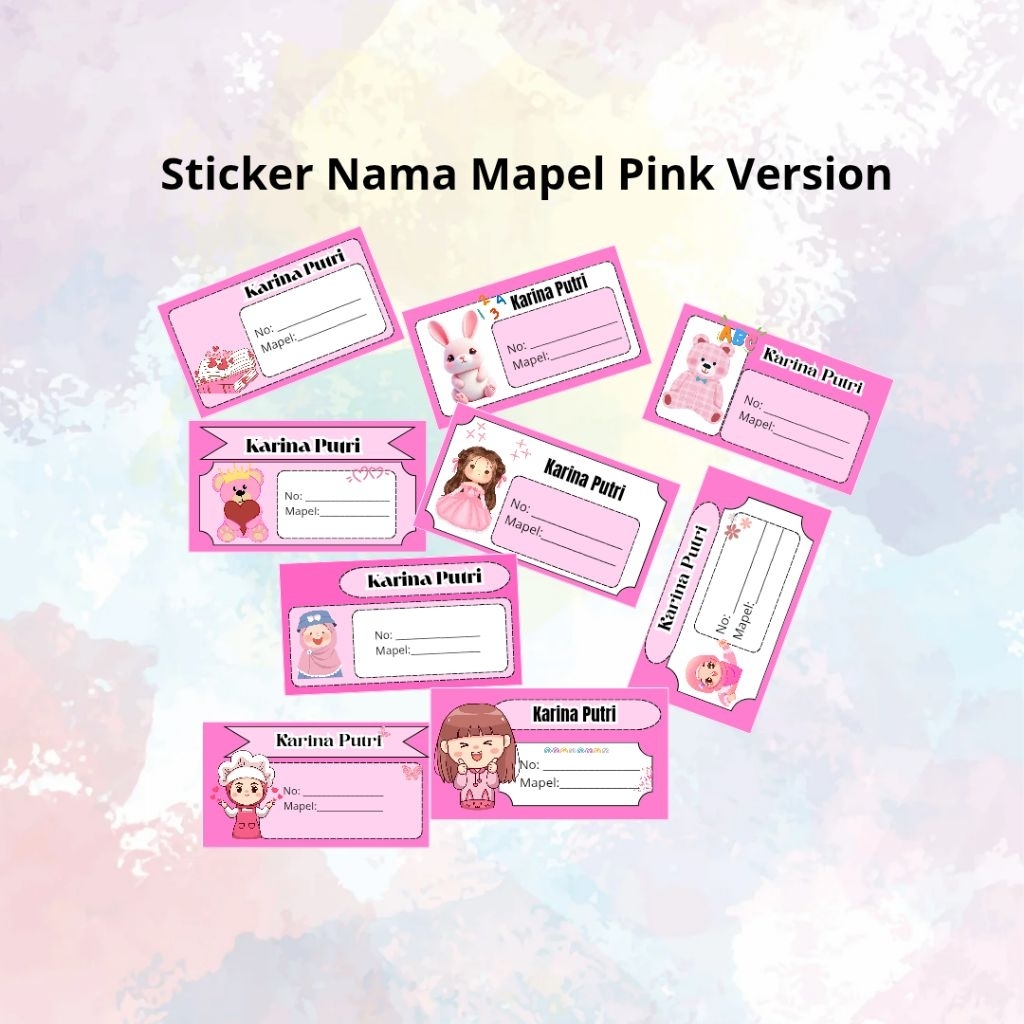

Sticker Nama Mata Pelajaran/Sticker Mapel Aesthetic/Sticker Mapel Custom Nama/Sticker Nama Murah