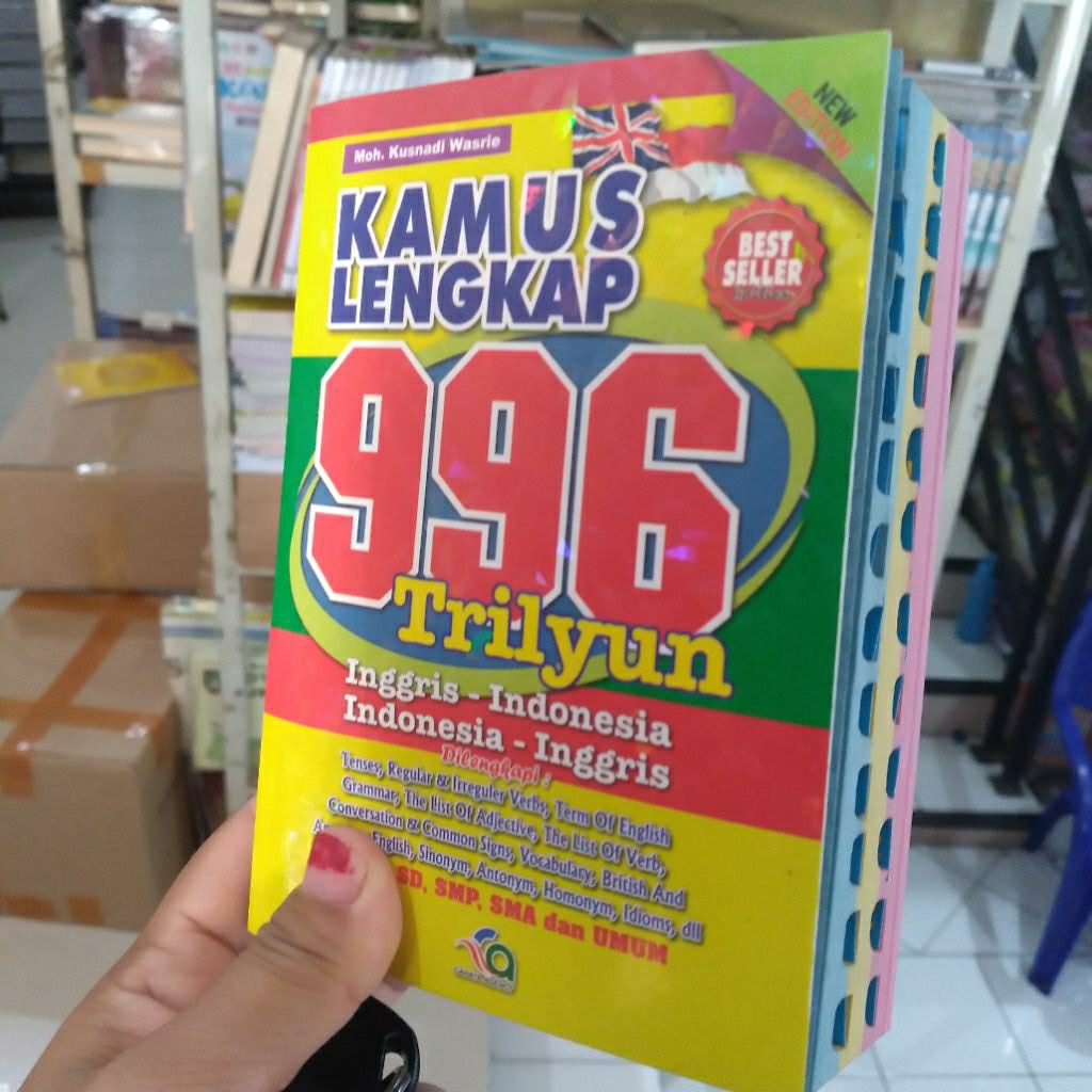 KAMUS BAHASA INGGSRIS LENGKAP 996 TRILYUN UKURAN 10X15 CM