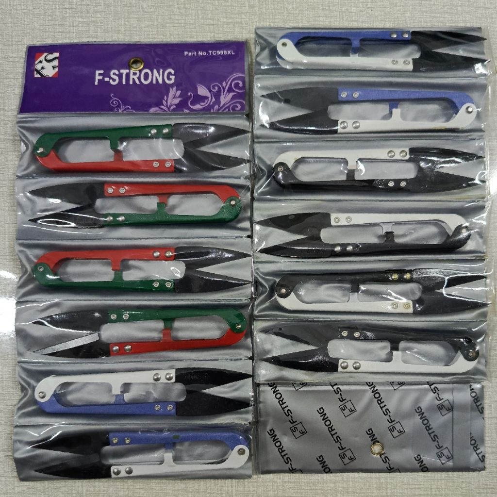 

12pcs (1lusin) gunting benang cekris besar thread cutter F-STRONG TC999XL 3 warna