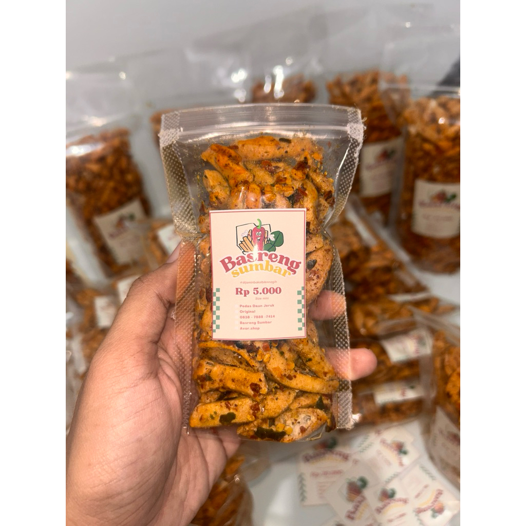 

Basreng Pedas Daun Jeruk Size Mini Termurah